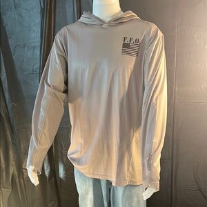 Gray Performance Fishing Shirt with UPF 50+ protection